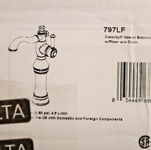 Grifo de baño Delta 797LF Cassidy de una sola manija en cromo - Imagen 1 de 2