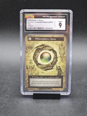 Philosopher's Stone - Beta Unique Sorcery Contested Realm 1st Release. CGC 9.0 - Image 1 of 4