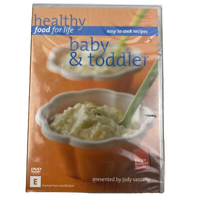Baby & Toddler Recipes Cooking Dvd By Jody Vassallo New & Sealed Inc Booklet - Image 1 of 4