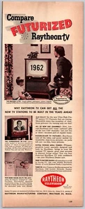 LIFE 1951 PRINT AD RAYTHEON TV COMMANDER - Picture 1 of 1