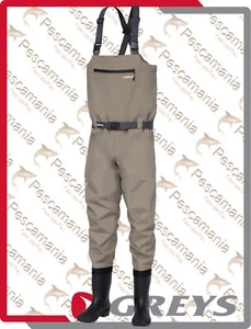 Wader GREYS FIN Tg.XL stivale 44/45 traspirante scafandro spinning mosca - Foto 1 di 3