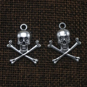 50PCS Skull Head Shape Pendant Necklace Key Chain Pendant DIY Jewelry Accessory - Picture 1 of 12