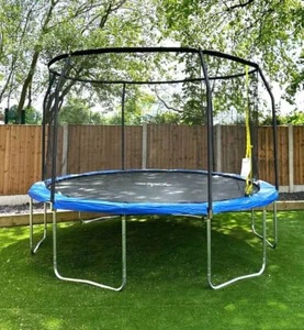 AIRZONE 12FT 14FT 15FT TRAMPOLINE BED WITH ENCLOSURE NET + FREE MISTER - Picture 1 of 18