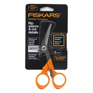 Fiskars RazorEdge 5" Fabric Shears & Seam Ripper for Cutting, BRAND NEW - Picture 1 of 2