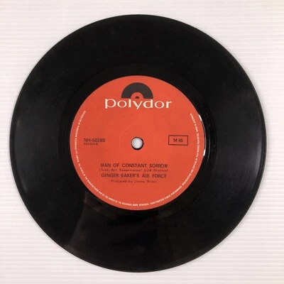 Disco de vinilo Ginger Baker's Air Force - Man Of Constant Sorrow NH-56380 7" G+ Foto 1 de 4