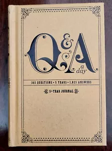 Q & A A Day 5 Year Journal-365 Questions-Hardcover-Entries Are Blank-Never Used - Imagen 1 de 9