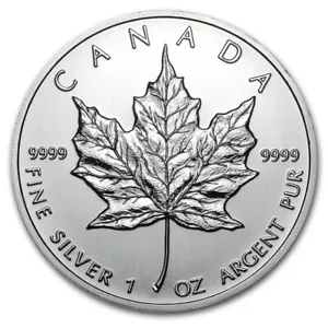 2013 Canadian $ 5 Dollars Maple Leaf 1 oz .9999 Silver Coin - Picture 1 of 2
