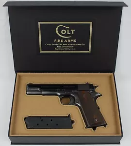 PISTOL GUN PRESENTATION CUSTOM DISPLAY CASE BOX for COLT m1911 government.45 ACP - Picture 1 of 13