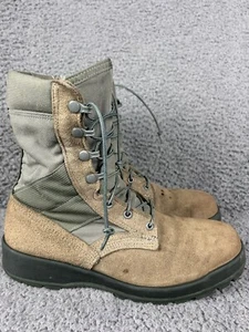 Belleville Military Boots Vibran Size 10 R USA AFST Steel Toe Suede Leather - Picture 1 of 7