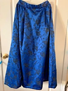 Chetta B Evening Long Formal Skirt-Blue-Size 12 - Picture 1 of 6