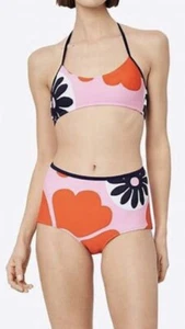 NUEVO CON ETIQUETAS $226 Tory Burch Sport Mayfair Floral Talla M Halter y Talla XS Hipster Cintura Alta - Imagen 1 de 9