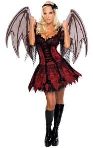 SEXY VAMPIRE FAIRY LADIES ADULT HALLOWEEN FANCY DRESS GOTHIC WOMENS COSTUME - Bild 1 von 2