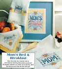 4 pièces serviettes de cuisine magazine BED AND BREAKFAST MAMAN motif point de croix M3