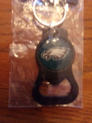 PHILADELPHIA EAGLES Green NFL Bottle Opener Key Ring Keychain New in Package $10 - Image 1 of 4