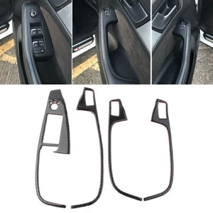 4x RHD Carbon Innenraum Fenster Schalter Knopf Abdeckung Blende passend für Audi Q5 2009-2017 - Bild 1 von 10