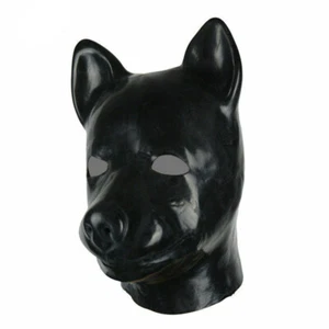 811 Latex Mask Hood 1.0mm Latex Model Dog Rubber Tight Hood for Latex Party - Picture 1 of 3