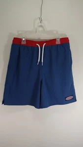 Vineyard Vines Kids Boys Blue and Red Drawstring 9" Swim Trunks Shorts Size L 18 - Picture 1 of 9