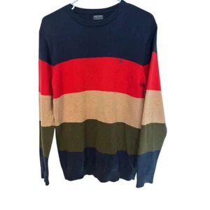 NUKUTAVAKE Pullover Damen Pulli Large Wollmischung Rundhals Color Block Spanien - Bild 1 von 4