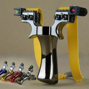 Hunting Professional Catapult Laser Slingshot With Rubber Aim Point Target HOT - Picture 1 of 7