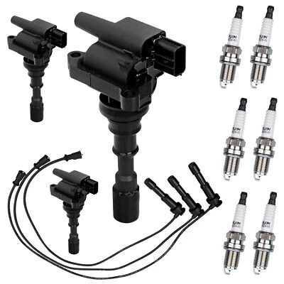 UF431 Ignition Coil Pack & Iridium Spark Plugs & Wire For 03-06 Kia Sorento 3.5L - Image 1 of 4
