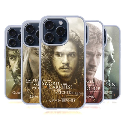 OFFICIAL HBO GAME OF THRONES CHARACTER SOFT GEL CASE FOR APPLE iPHONE PHONES - Image 1 of 4
