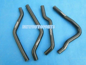 BLACK Silicone Radiator Hose For 1990-1993 Kawasaki KX125 KX 125 1991 1992 1993 - Bild 1 von 6