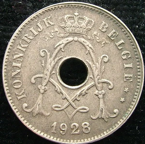 1928 Belgium 10 Cents - Picture 1 of 1
