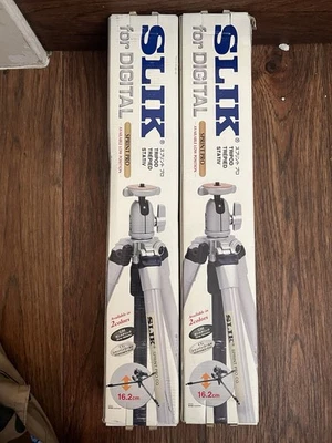 BOGO (2) Slik Sprint Pro GM Travel Tripods for Digital w/ SBH-100 Ball Head NOBs - Image 1 of 4