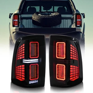 Pair Smoked LED Tail Lights For Dodge Ram 1500 2500 2009-2018 Rear Lamp Assembly - Picture 1 of 18