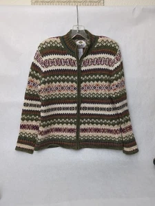 Vintage Tiara International Cardigan Full Zip Front Fall Colors Sz S - Picture 1 of 16