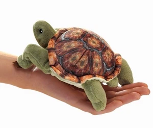 Marioneta Folkmanis Mini Tortuga Tres Dedos - Imagen 1 de 6