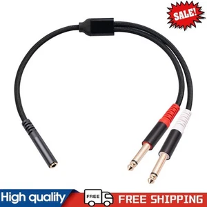 3,5 mm auf 6,35 mm Audio Line Adapter 0,3 m vergoldeter Stecker für Mixer Kopfhörer - Bild 1 von 11