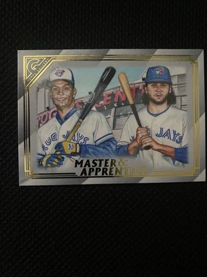 2020 Topps Gallery - Master and Apprentice Bo Bichette, Roberto Alomar #MA-9... - Image 1 of 2