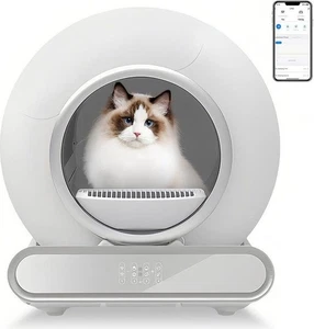 Katzenklo Automatische Katze Sandbecken, geschlossene Geruchsschutz Spritz Sand - Bild 1 von 6