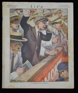1913 Juli 10 Life Magazin - Baseball Nummer - Coca-Cola Anzeige auf Rückseite 11" x 9" - Bild 1 von 7