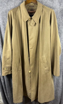 Canali Topcoat Overcoat Trench coat Jacket Made in Italy Size 54 Beige - Image 1 of 4