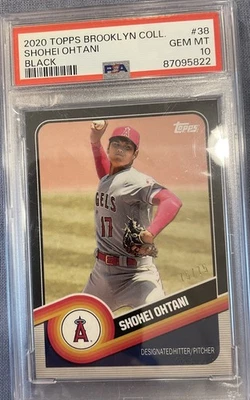 Colección Topps Brooklyn 2020 - Shohei Ohtani #38 negro 75/75 PSA 10 Foto 1 de 2
