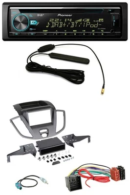 Pioneer CD MP3 AUX DAB USB Autoradio für Ford Transit 2018-2019 schwarz - Bild 1 von 4