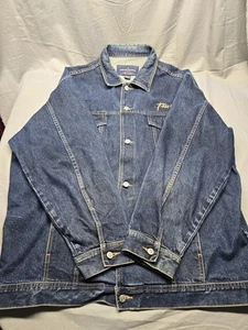 Phat Farm New York Herren XXXL Denim Trucker Jacke gesticktes Logo 90s Y2K selten - Bild 1 von 11