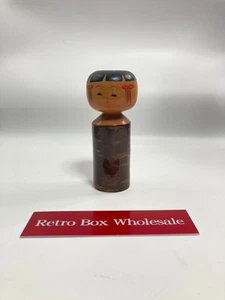 5,5 Zoll Vintage Kokeshi japanische Holz Handarbeit Puppe 0703-3 22776 - Bild 1 von 6
