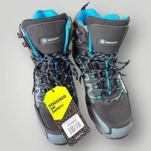 BOTA COMPUESTA BEESWIFT HIKER S3 NEGRA/AZUL Talla-8 Totalmente Nueva - Imagen 1 de 18