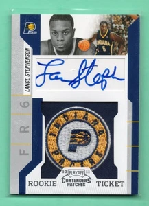 2010-11 Panini Contenders Patches Lance Stephenson #182 Rookie Ticket Auto RC - Picture 1 of 2