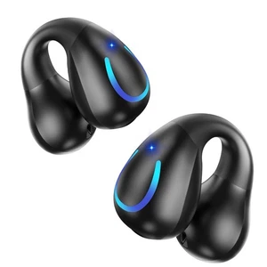 Offenes Ohr Knochenleitungs-Kopfhörer Bluetooth 5.3 kabellose Clip-On-Ohrhörer mit... - Bild 1 von 6