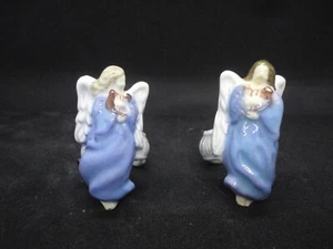 2 servilleteros vintage 1983 Avon Candle Hugger cerámica ángeles celestiales - Imagen 1 de 2