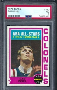1974 Topps Basketball # 190 Dan Issel ABA All Star Colonels NM PSA 7 - Picture 1 of 1