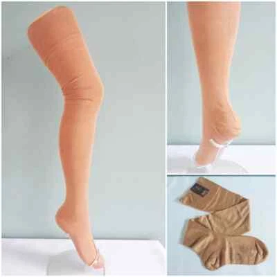 Vintage CC41 Stockings 1940s WW2 Era Seamed Ladies Lisle Unused Utility Mark - Image 1 of 4