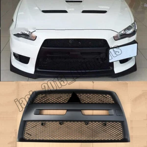 For Mitsubishi Lancer & Sportback EVO Front Bumper Radiator Grille Black 2008-13 - Picture 1 of 5