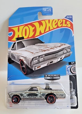 Hot Wheels 2022 Error Backwards Facing Rod Squad 3/5 '68 El Camino Zamac Foto 1 de 3