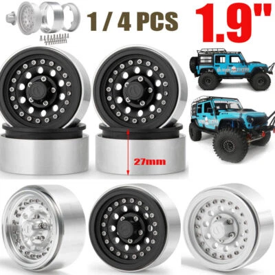 1.9“ Metall Beadlock Felge für 1/10 RC Axial SCX10 CC01 D90 TRX-4 90046 - Bild 1 von 4