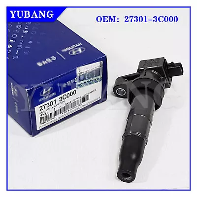 Gen-uine 27301-3C000 For HYUNDAI KIA 2.4L 3.3L 3.5L 3.8L 2006-2015 Ignition Coil - Image 1 of 4